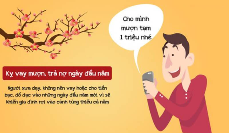 Kiêng vay mượn hoặc trả nợ đầu năm