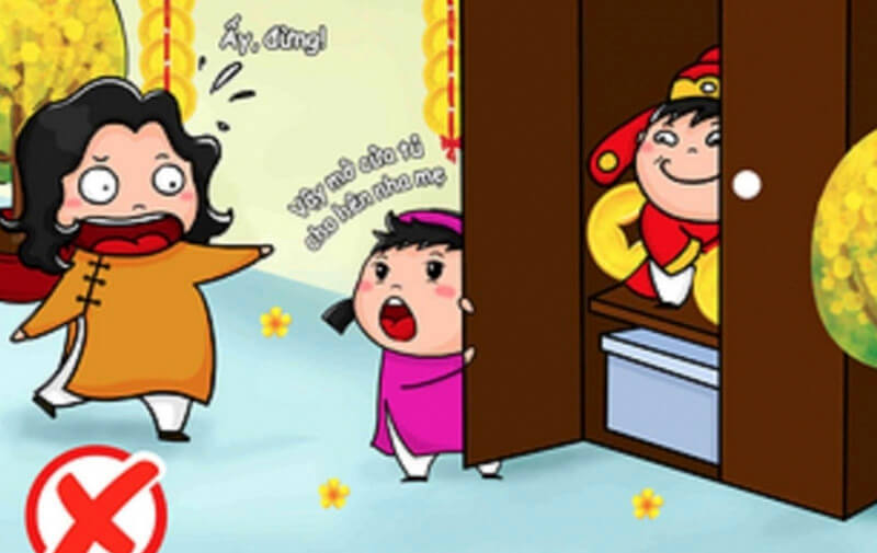 Kiêng mở tủ vào mồng 1